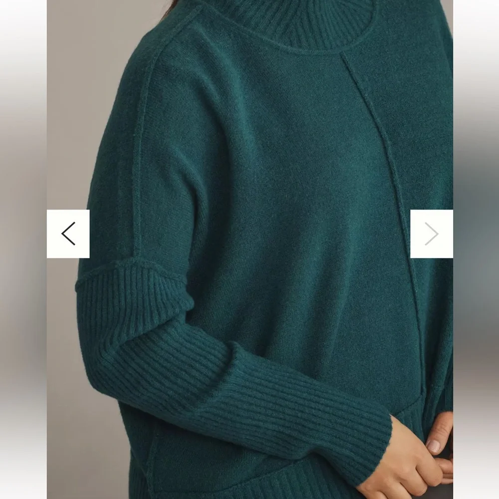 Anthropologie The Gretchen Cozy Mock Neck sweater by Maeve sz2X - Picture 3 of 4